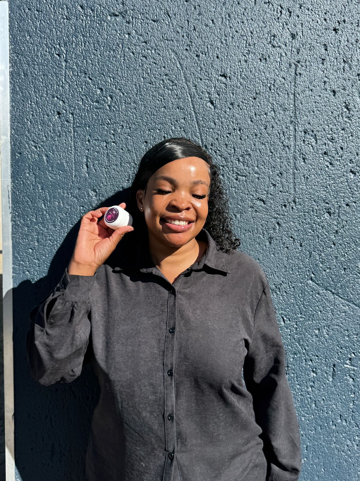 Collien Ntsako Mabunda showcasing ForeverGlow product